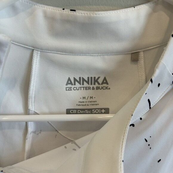 Annika by Cutter & Buck M Athletic Shirts Lot of 2 UPF 50+ DryTec Golf Tennis - Picture 14 of 16